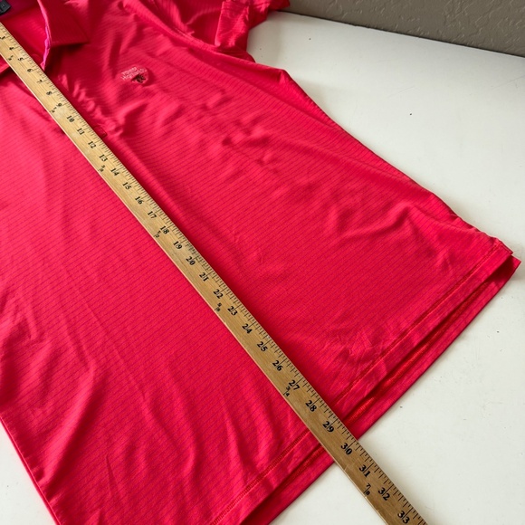 G/Fore x Foest Highlands Vibrant Red / Pink Performance Golf Polo Mens MEDIUM - Picture 8 of 8